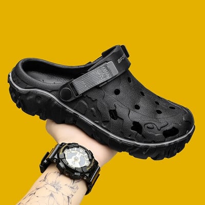 Meeste muulad ja puukingad Suvised sandaalid, libisemiskindlad, hingavad kerged rannasussid Meeste aiakingad Meeste Zapatos Hombre
