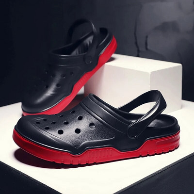 Klasisks vīriešu sieviešu āra sandales Čības Pludmales koka tupeles Ērtas Mīkstas Kluģes Dārza apavi Vīriešu ikdienas apavi Liels izmērs 49 50 51