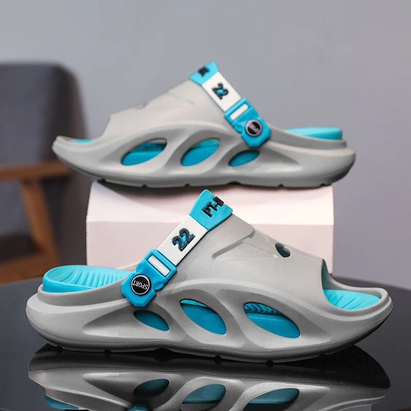 Uus stiil suvised meeste sussid EVA Meeste plätud õues rannasandaalid Noor mood meeste sandaalid paksu põhjaga libisemiskindlad kingad