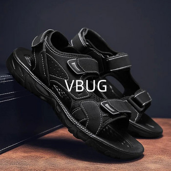 Мъжки мъжки черни сандали Модни летни сандали Най-продавани през 2023 г. Продукти Обувки за мъже с безплатна доставка Дизайнерска реплика