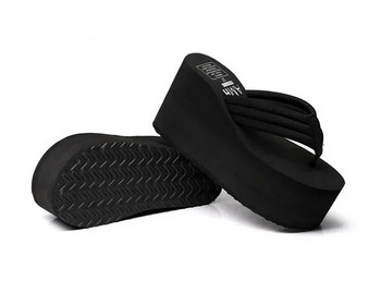 Най-новите дамски джапанки Styel Удобни летни ежедневни джапанки Дамски чехли Плажен стил Нехлъзгащи се обувки с дебела долна част