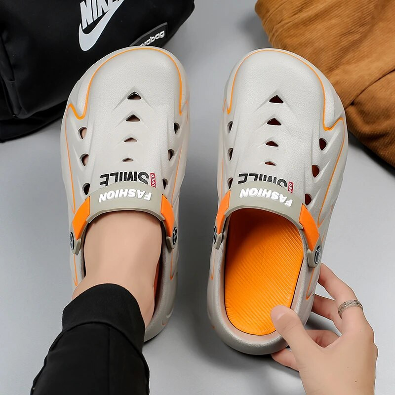 Férfi szandálok papucsok szabadtéri strandon kényelmes puha klumpák design férfi papucsok alkalmi cipők kerti cipők férfi szandálok papucsok