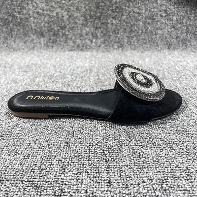 Sieviešu plakanas sandales, kalnu kristāla rotājumi, burvīgas pludmales sandales 2024. gada vasaras āra čības Krāšņi ikdienas sieviešu apavi