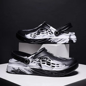 Férfi szandálok 2023 nyár EVA új nagy méretű férfi klumpák könnyű strandpapucsok légáteresztő férfi tornacipők szandálok kerti klumpák