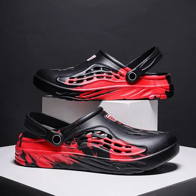 Férfi szandálok 2023 nyár EVA új nagy méretű férfi klumpák könnyű strandpapucsok légáteresztő férfi tornacipők szandálok kerti klumpák