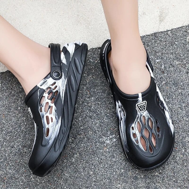 Férfi szandálok 2023 nyár EVA új nagy méretű férfi klumpák könnyű strandpapucsok légáteresztő férfi tornacipők szandálok kerti klumpák