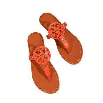 Дамски плоски джапанки 2023 Летни плюс размер Дамски плажни обувки Отворени пръсти Ежедневни пързалки Обувки за жени Дамски сандали на открито