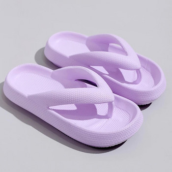 Джапанки на едро Летни прашки Чехли Външни плажни сандали EVA Ежедневни обувки с плоска платформа Удобни обувки Дамски двойки Дебела подметка