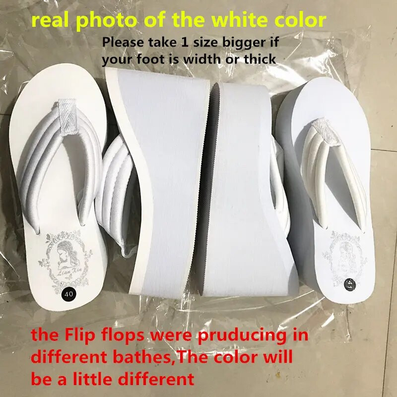 Női Strand papucsok Puha EVA papucsok Nyári Platform Cipők Női Szuper magassarkúk Női Divat Csúszdák Ék Szandálok
