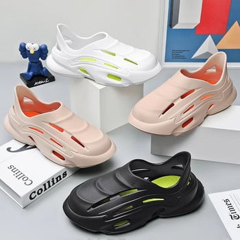 Мъжки модни летни сандали Ултра меки EVA сабо за мъже Дишащи градински обувки Обувки за плаж Удобни обувки за ходене
