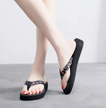 Μόδα Παντόφλες για Γυναικεία Παπούτσια Ρετρό Γυναικείες Σαγιονάρες Casual Παντόφλες Flat σανδάλια Παραλία Παπούτσια ανοιχτά zapatos de mujer