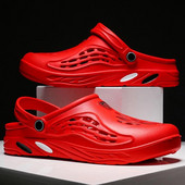 Jaunas vasaras vīriešu sandales Čības Pāris vīriešu sandales Luksusa Unisex āra dizaineru zīmola Mocasins Vīriešu čības Lēti vīriešu apavi