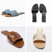 Četras krāsas 2023. gada vasara, jauni sieviešu apavi, krusteniskas, plakanas sandales, vienkāršas sandales, sieviešu virsdrēbes, čības 35-40