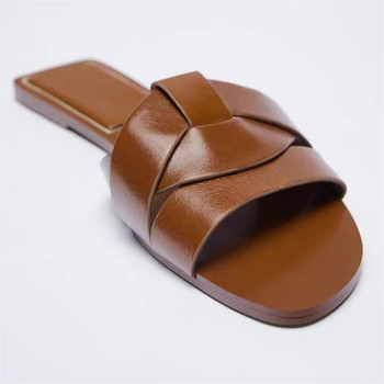 Καλοκαιρινές παντόφλες Γυναικείες επίπεδες πολυτελείς σαγιονάρες παραλίας εξωτερικού χώρου Γυναικεία σανδάλια Trend Brand Design Slides παπούτσια για γυναίκες 20234Νέο