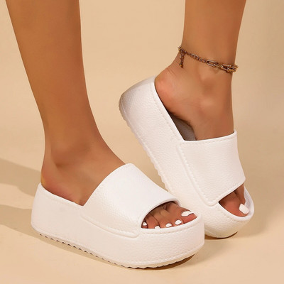 Platformas Kurpes Sieviešu Modes PU Ādas Čības Sieviešu Vasaras Mīksta Zole Eva Iekštelpu Sandales Slaidi Sieviešu Zapatos De Mujer