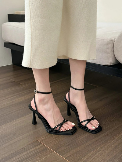 2023. gada apavi sievietēm Slingbacks Jauni sieviešu augstpapēžu kurpes vasaras seksīgi sieviešu papēži.