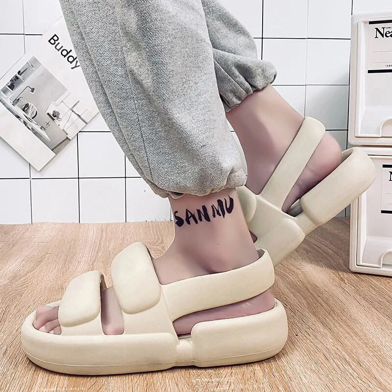 Vīriešu apavi EVA mīksta vīriešu sandales ar biezu zoli pludmales apavi Vīriešu elpojoši ikdienas apavi Vīriešu Tenis Luksusa apavi Vīriešu vulkanizēti apavi