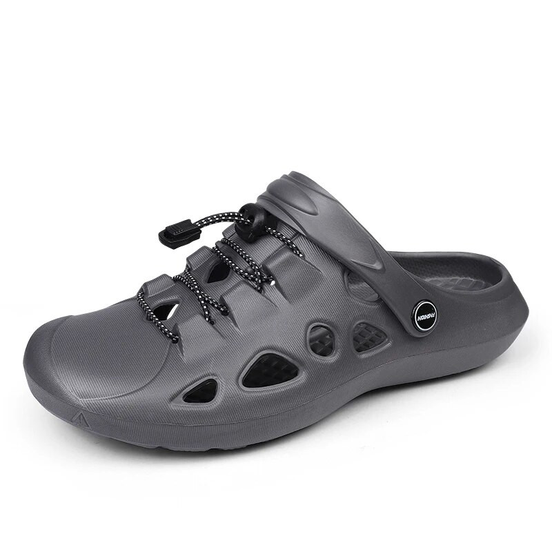 Vasaras āra vīriešu koka tupeles Elpojošas pludmales sandales Vīriešu dārza EVA koka tupeles Vieglie Slaidi Vīriešu Čības Ikdienas Sandale Homme
