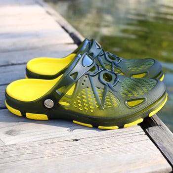 2023 Σανδάλι για άντρες Παντόφλες Water CroKs Παπούτσια Outdoor Beach Casual Hollow Zapatos De Hombre καλοκαιρινές σαγιονάρες Ανδρικά τσόκαρα για το σπίτι