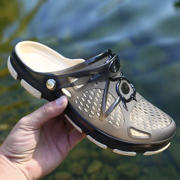 2023 Сандал за мъже Чехли Water CroKs Shoes Outdoor Beach Ежедневни кухи Zapatos De Hombre Летни джапанки Мъжки домашни сабо