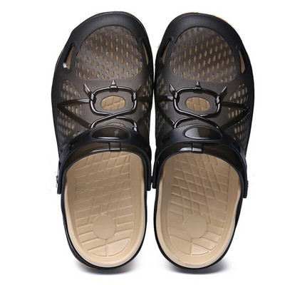 2023. gada sandales vīriešiem, čības, ūdens, apavi, brīvdabas pludmale, ikdienišķi dobi Zapatos De Hombre, vasaras čības, vīriešu mājas koka tupeles