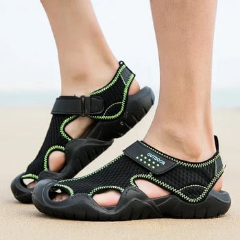 Ανδρικά πέδιλα Καλοκαιρινή χοντρή σόλα Παπούτσια με κλειστά δάχτυλα για πεζοπορία Wading Ψάρεμα Παπούτσια παραλίας Ανδρικά αθλητικά παπούτσια