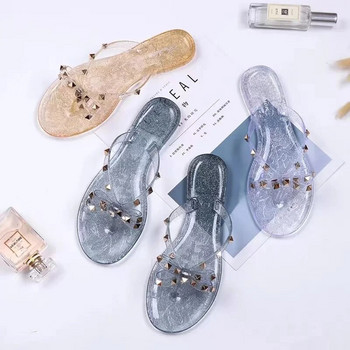 Καλοκαιρινή σαγιονάρες 2023 Γυναικεία πέδιλα slide Crystal Bling παντόφλες παραλίας Casual παπούτσια για γυναίκες ελαφριές σφήνες παντόφλες πλατφόρμας