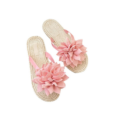 Női nyári alkalmi flip-flop papucs puha alsó csúszásmentes, légáteresztő virágos otthoni alkalmi papucsok édes tengerparti ünnepi papucsok