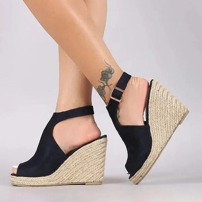 Platform szandálok női ékek nyári női cipők 2024 ruha csúszdák Gladiátor öszvérek Espadrillák elegáns luxus divat orvosi