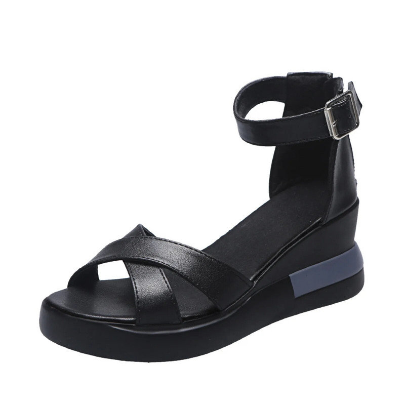 Modes Sieviešu Kurpes Sievietēm Papēži Sandales Masīvas Bohēmijas Punktas Ķīļi Biezi Apavi Plakanas Apavi Sandales Sandalias Mujer