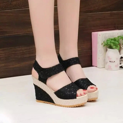 Ψηλοτάκουνα Wedge Platform Fish Mouth 2022 Νέα γυναικεία πέδιλα Peep Toe Γυναικεία παπούτσια Άνετα καλοκαιρινά παπούτσια σχεδιαστών