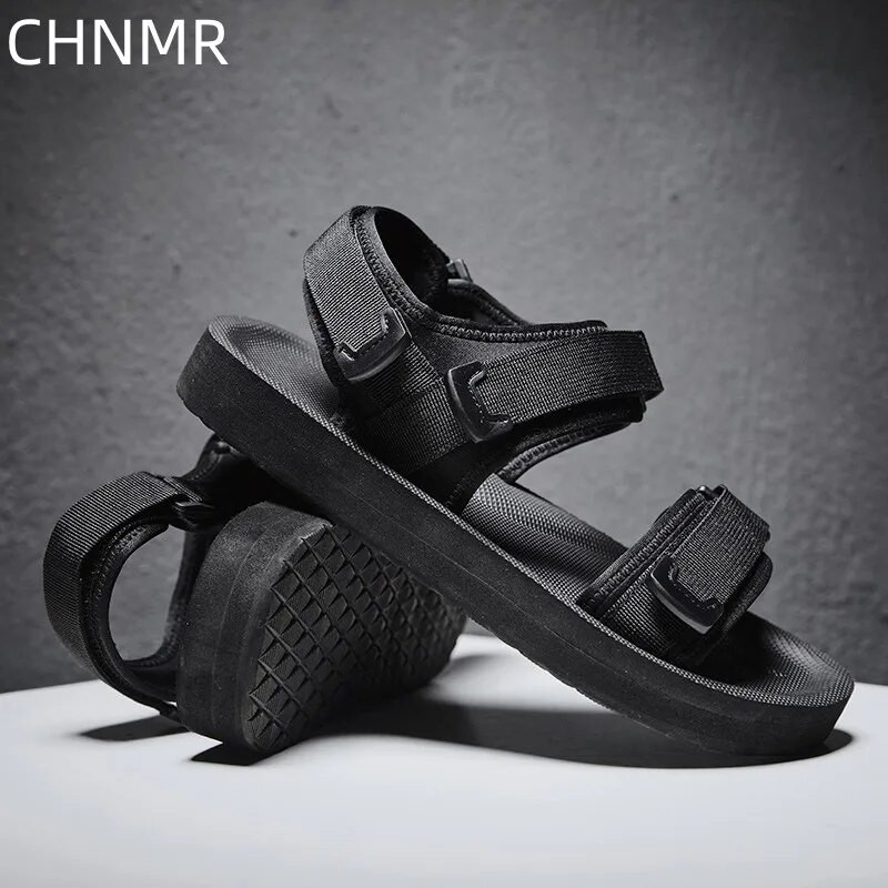 Jaunums Vīriešu Sandales Ikdienas Pludmales Elpojošas Unisex Designer Neslīdošas Mīkstas Zoles Platformas Sporta Sandales Ūdens Necaurlaidīgas