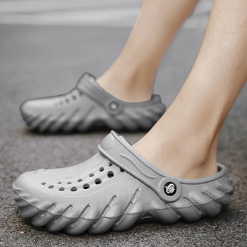 2023 Летни мъжки чехли Удобни мъжки сандали Леки градински обувки Мъжки дишащи дамски ежедневни обувки EVA Мека обувка за мъже