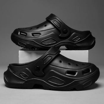 Нови горещи външни мъжки сандали, летни Eva Soft Mans Ежедневни обувки, нехлъзгащи се леки, дебели дъна, млади модни мъжки чехли