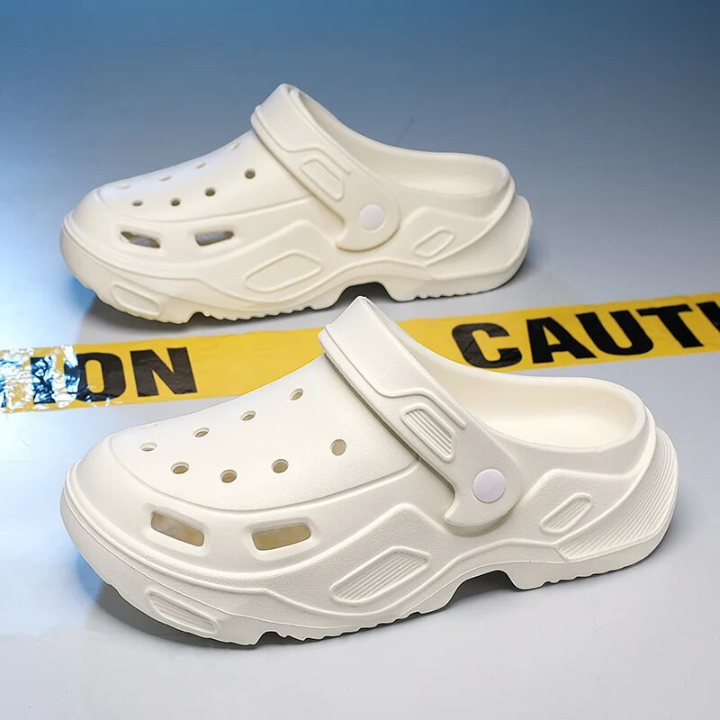 Új dögös kültéri férfi szandál nyári Eva Soft Mans alkalmi cipő csúszásmentes könnyű vastag alsó fiatal divatos férfi papucs