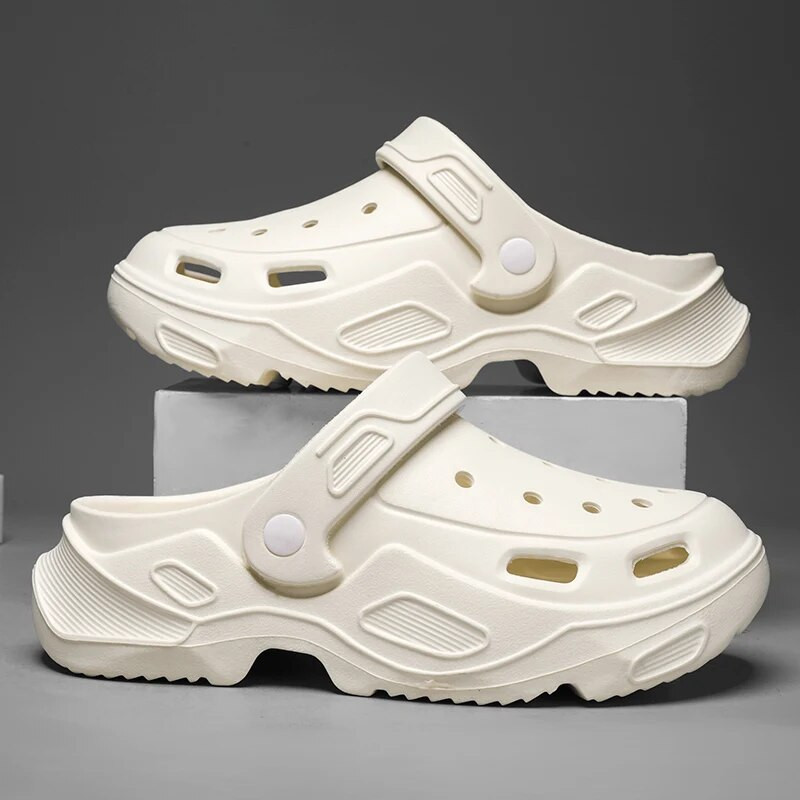 Új dögös kültéri férfi szandál nyári Eva Soft Mans alkalmi cipő csúszásmentes könnyű vastag alsó fiatal divatos férfi papucs