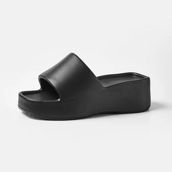 2024 г. Дамски нови чехли с дебела подметка EVA с дебела подметка за 6 см дебела подметка за домашно свободно време / чехли за външно носене
