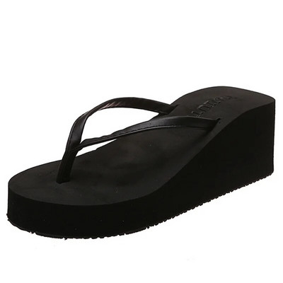 Lucyever könnyű ékpapucs, női 2024. nyári csíptetős nyakkendő, platform papucs női, csúszásmentes, vastag talpú strandszandál