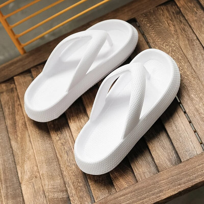 Flip Flops vasaras ikdienas siksnas pludmales čības āra pludmales sandales EVA plakana platforma Ērti apavi sievietēm Pāris ar biezu zoli