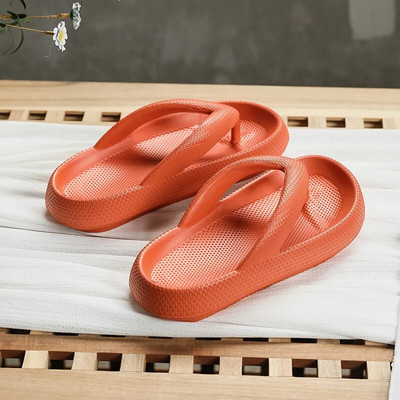 Flip Flops vasaras ikdienas siksnas pludmales čības āra pludmales sandales EVA plakana platforma Ērti apavi sievietēm Pāris ar biezu zoli