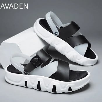 Плажни сандали за мъже Ежедневни обувки на платформа Водоустойчиви на открито Удобни модерни Универсални дишащи модни обувки Летни основни