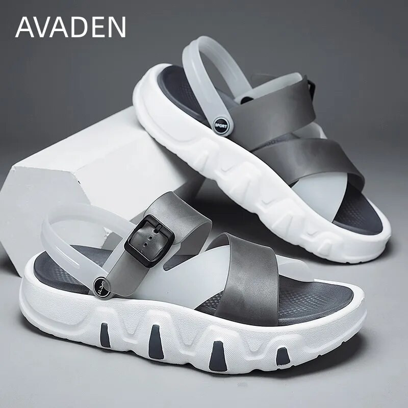 Pludmales sandales vīriešiem ikdienišķas platformas āra ūdensnecaurlaidīgas, ērtas, modernas, elpojošas modes apavi vasaras galvenajā