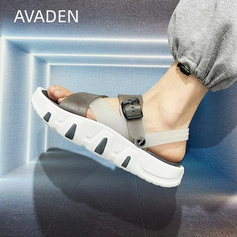 Pludmales sandales vīriešiem ikdienišķas platformas āra ūdensnecaurlaidīgas, ērtas, modernas, elpojošas modes apavi vasaras galvenajā