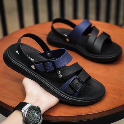 Vyriški sandalai vasaros laisvalaikiui paplūdimio atostogų sandalai vyriški batai 2021 m. Nauji lauko vyriški retro stiliaus patogūs laisvalaikio sandalai vyriški sportbačiai