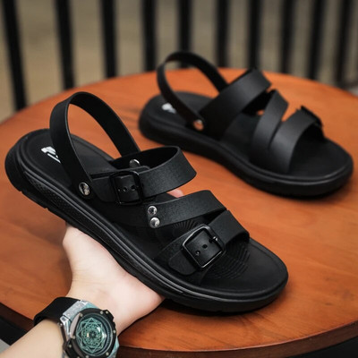 Vyriški sandalai vasaros laisvalaikiui paplūdimio atostogų sandalai vyriški batai 2021 m. Nauji lauko vyriški retro stiliaus patogūs laisvalaikio sandalai vyriški sportbačiai