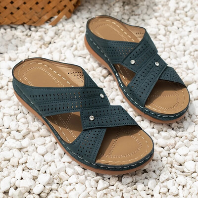 2024-es női szandálok új nyári cipők női elegáns alacsony sarkú szandálok nyári papucsok Zapatos Mujer éksarkú női szandálok