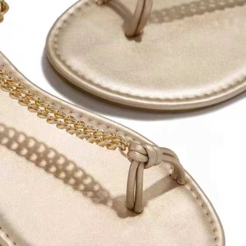 Sieviešu kurpes Sieviešu sandales Plakanas potītes sprādzes Sieviešu Sandalijas Ikdienas Metāla Dekorācijas Sieviešu Apavi Dobās Sieviešu Kurpes