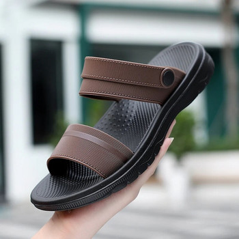 Нови висококачествени сандали Мъжки летни плажни чехли за свободното време Сандали Леки ежедневни обувки Мъжки удобни маратонки