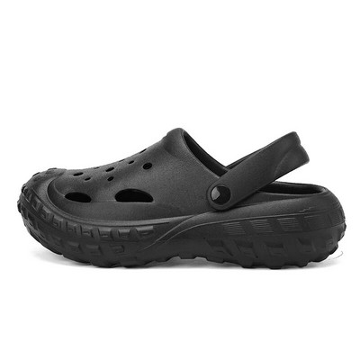Férfi klumpák Platform Papucsok Nyári szabadtéri alkalmi strandcipők csúszásmentes zárt orrú EVA szandál férfiaknak puha talpú fürdőszobai csúszda