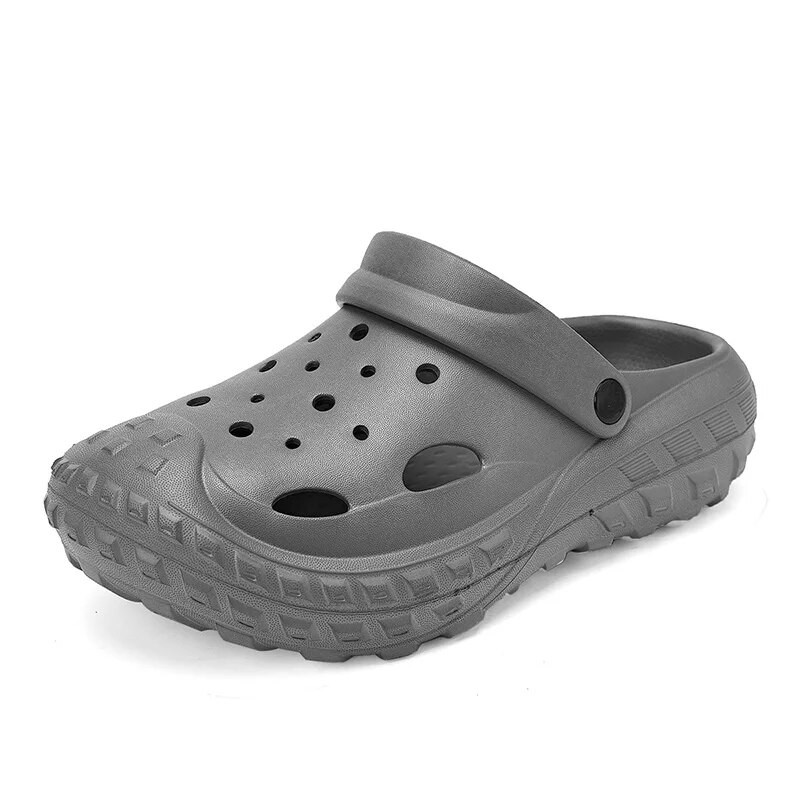 Férfi klumpák Platform Papucsok Nyári szabadtéri alkalmi strandcipők csúszásmentes zárt orrú EVA szandál férfiaknak puha talpú fürdőszobai csúszda